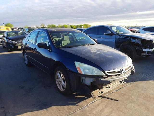 1HGCM55376A161421 - 2006 HONDA ACCORD SE BLUE photo 1