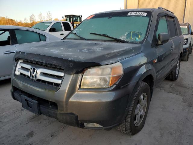 2HKYF18577H500662 - 2007 HONDA PILOT GRAY photo 2