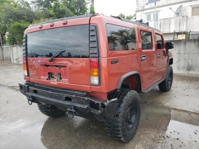 5GRGN23U24H108720 - 2004 HUMMER H2 ORANGE photo 4