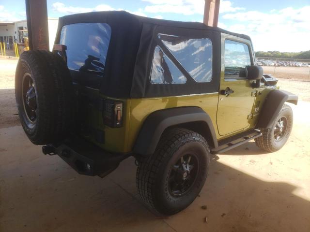 1J4FA24187L109783 - 2007 JEEP WRANGLER X GREEN photo 4