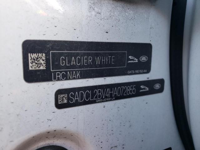 SADCL2BV4HA072855 - 2017 JAGUAR F-PACE R - WHITE photo 10