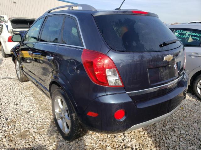 3GNAL3EKXES650940 - 2014 CHEVROLET CAPTIVA LT BLUE photo 3