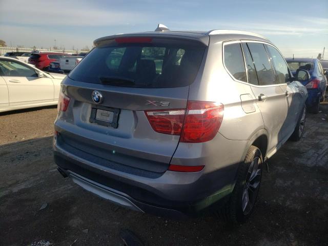 5UXWX9C3XH0W75932 - 2017 BMW X3 XDRIVE2 GRAY photo 4