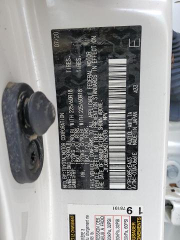 JTJGARBZ5M2179378 - 2021 LEXUS NX 300 BAS 白色 照片 10