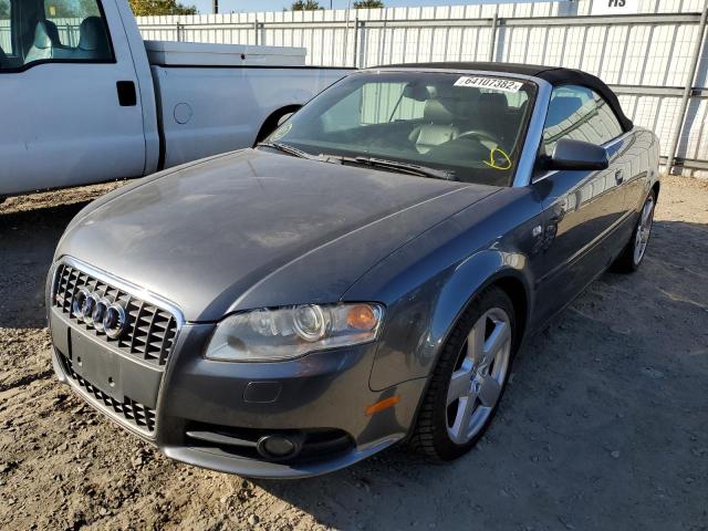 WAUEF48H27K023202 - 2007 AUDI A4 S-LINE GRAY photo 2