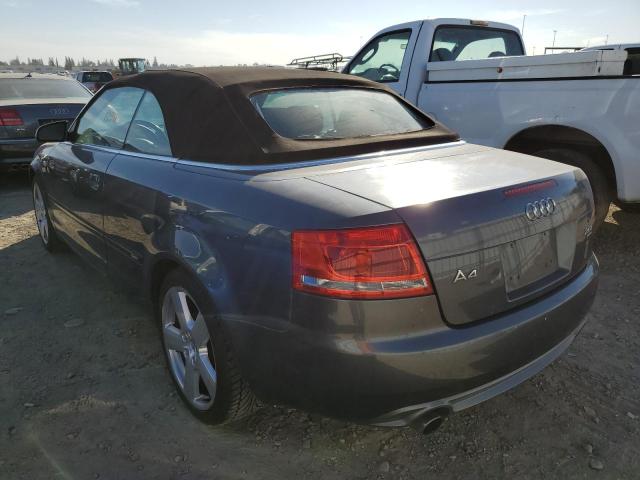 WAUEF48H27K023202 - 2007 AUDI A4 S-LINE GRAY photo 3