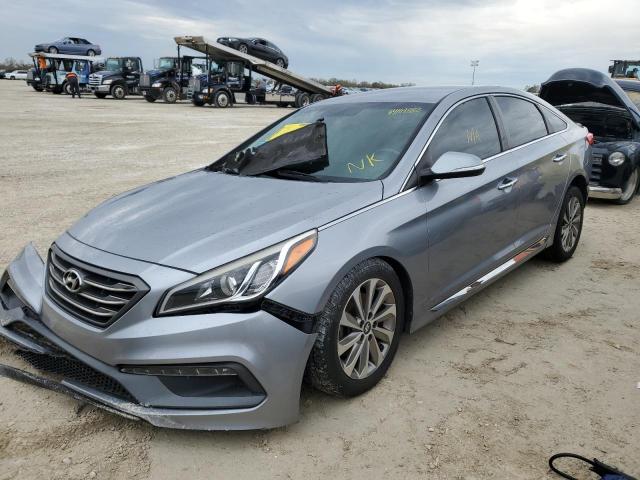 5NPE34AF3GH400686 - 2016 HYUNDAI SONATA SPO SILVER photo 2