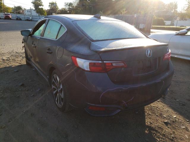 19UDE2F87GA005486 - 2016 ACURA ILX PREMIU BLACK photo 3