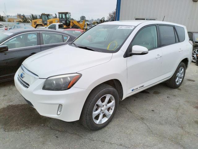 2T3YL4DV4CW001269 - 2012 TOYOTA RAV4 EV WHITE photo 2