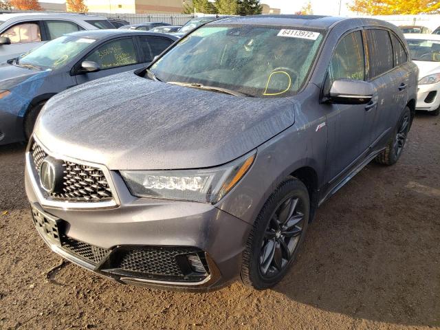 5J8YD4H02LL803559 - 2020 ACURA MDX A-SPEC GRAY photo 2