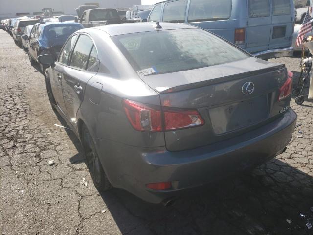 JTHBF5C27C5182156 - 2012 LEXUS IS 250 GRAY photo 3