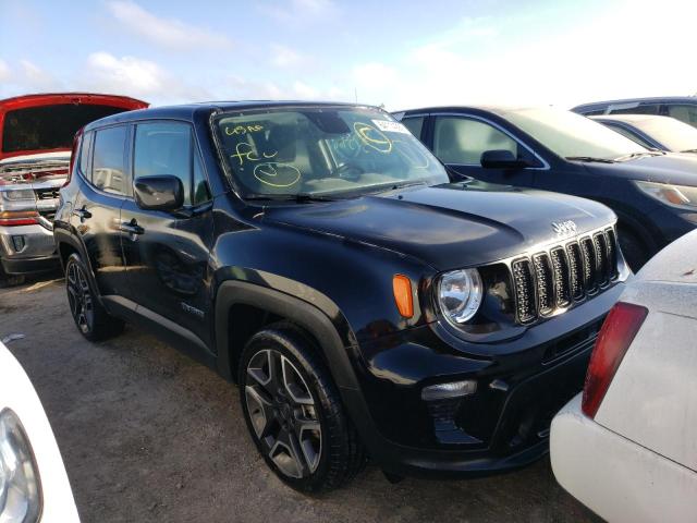 ZACNJAAB5LPL70333 - 2020 JEEP RENEGADE S BLACK photo 1