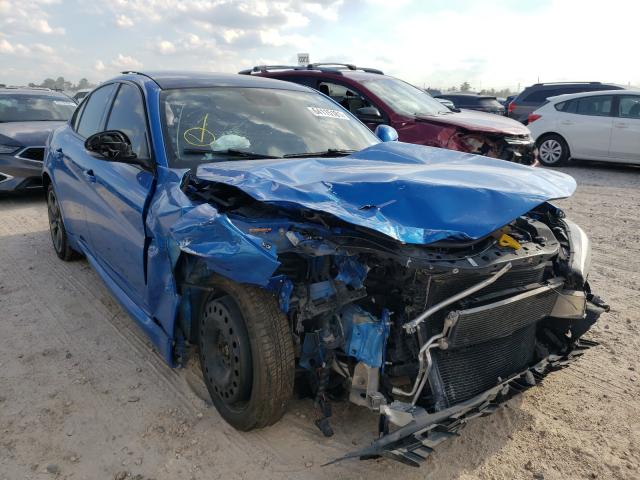 ZARFAEDN0J7564109 - 2018 ALFA ROMEO GIULIA Q4 BLUE photo 1