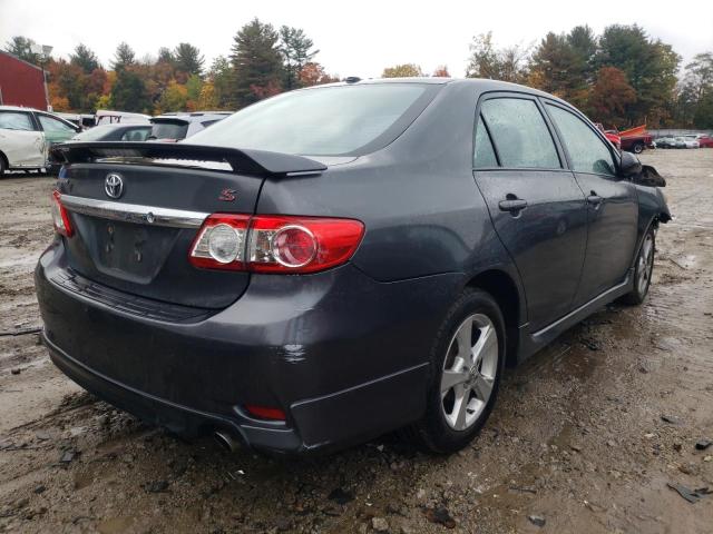 2T1BU4EE9CC855976 - 2012 TOYOTA COROLLA GRAY photo 4