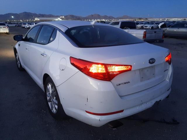 5XXGN4A7XDG156330 - 2013 KIA OPTIMA EX WHITE photo 3