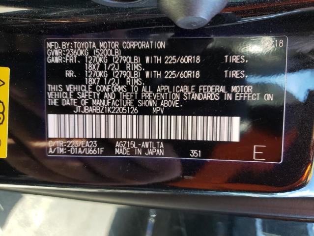 JTJBARBZ1K2205126 - 2019 LEXUS NX 300 BAS 黑色 照片 10