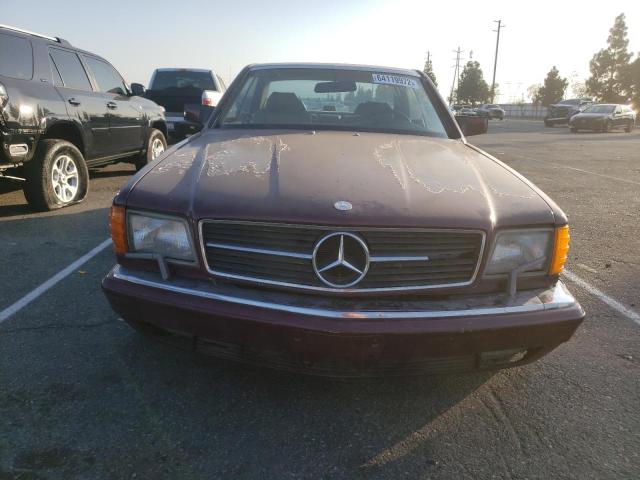 WDBCA45E9LA542572 - 1990 MERCEDES-BENZ 560 SEC BURGUNDY photo 5