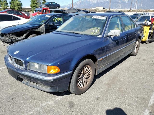 WBAGF8322WDL57476 - 1998 BMW 740 I AUTO BLUE photo 2