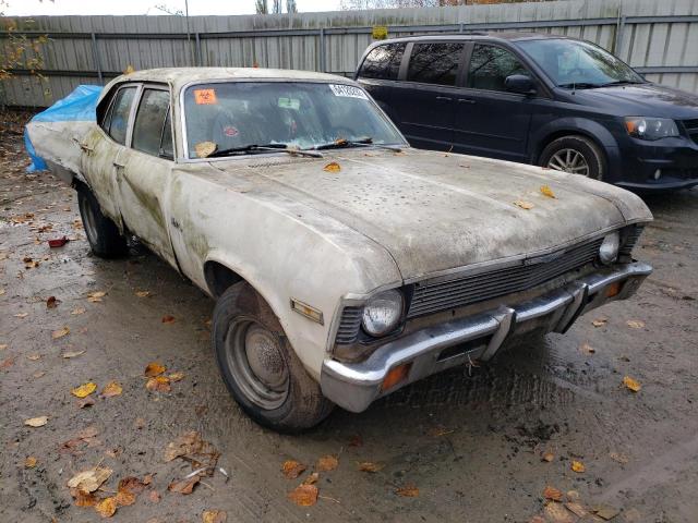 1X69D2L136072 - 1972 CHEVROLET NOVA BEIGE photo 1