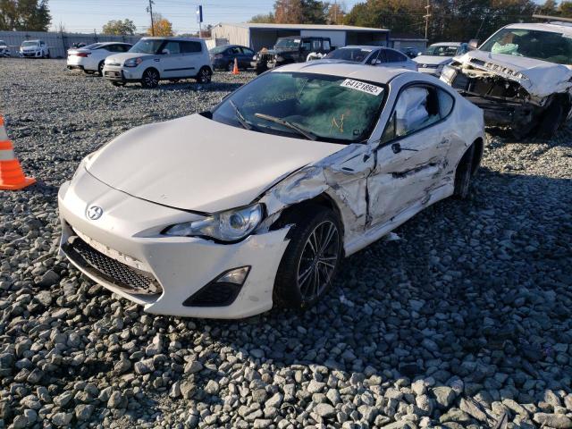 JF1ZNAA10D2718461 - 2013 TOYOTA SCION FR-S WHITE photo 2