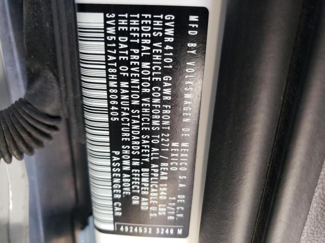 3VW517AT8HM806405 - 2017 VOLKSWAGEN BEETLE S/S 白色 照片 10