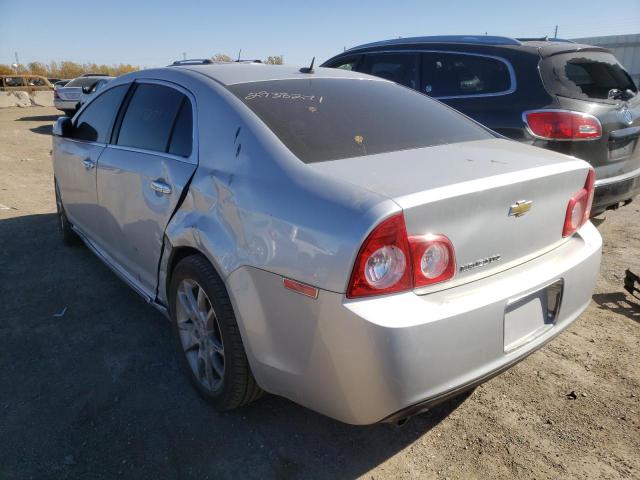 1G1ZE5E14BF358671 - 2011 CHEVROLET MALIBU LTZ ვერცხლისფერი ფოტო 3