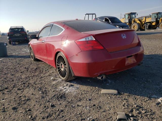 1HGCS2B89AA006477 - 2010 HONDA ACCORD EXL RED photo 3