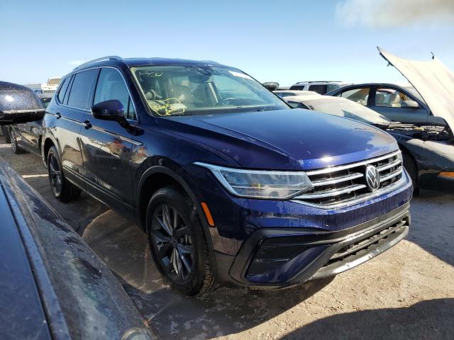 3VV3B7AX9NM148584 - 2022 VOLKSWAGEN TIGUAN SE BLUE photo 1