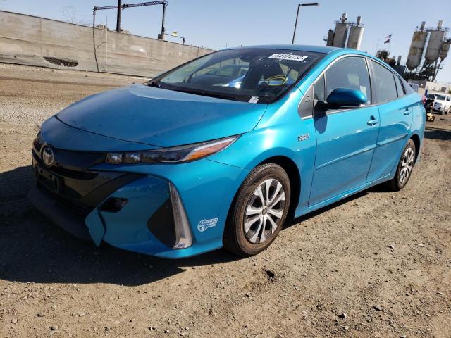 JTDKAMFP7M3168126 - 2021 TOYOTA PRIUS PRIM Blau Foto 2