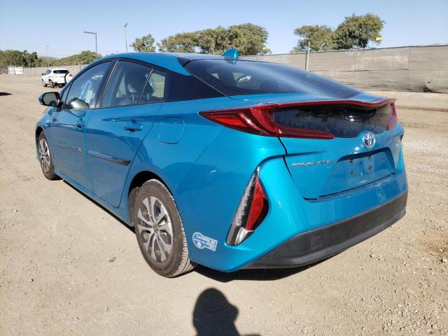 JTDKAMFP7M3168126 - 2021 TOYOTA PRIUS PRIM Blau Foto 3