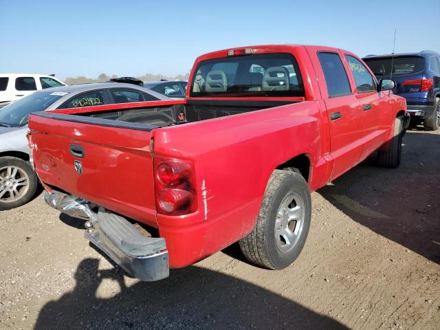 1D7HW28N45S237007 - 2005 DODGE DAKOTA QUA RED photo 4