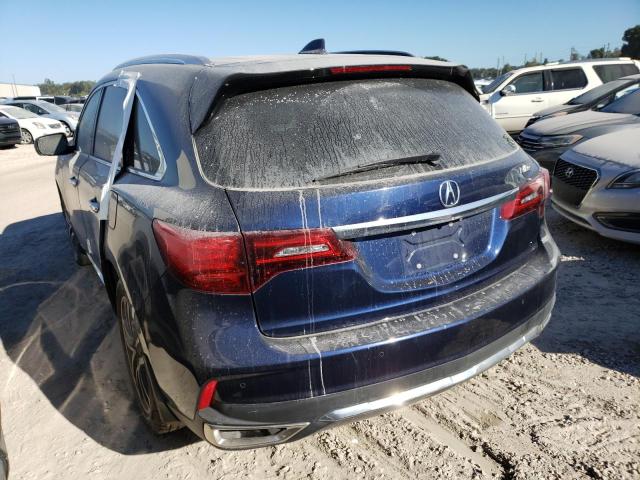 5J8YD3H85JL006803 - 2018 ACURA MDX ADVANC BLUE photo 3