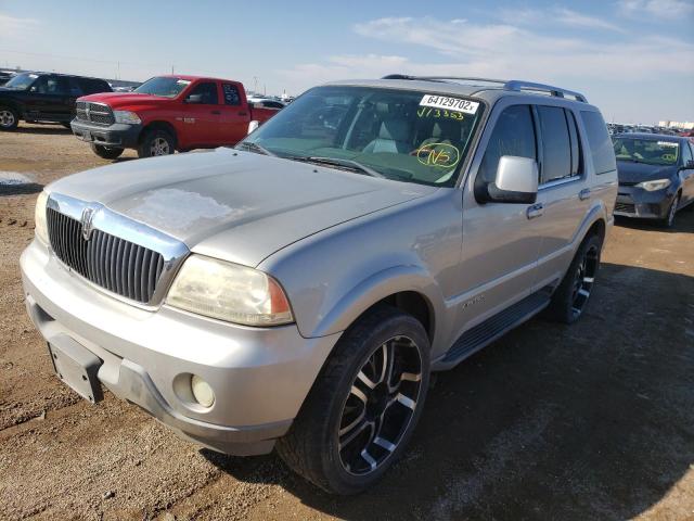 5LMEU88H84ZJ13353 - 2004 LINCOLN AVIATOR SILVER photo 2