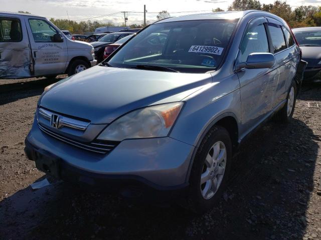 5J6RE48707L015408 - 2007 HONDA CR-V EXL BLUE photo 2