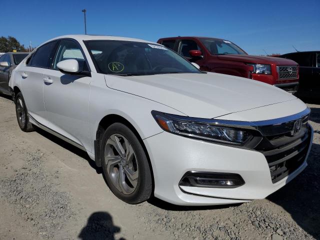 1HGCV2F61JA036332 - 2018 HONDA ACCORD EXL WHITE photo 1