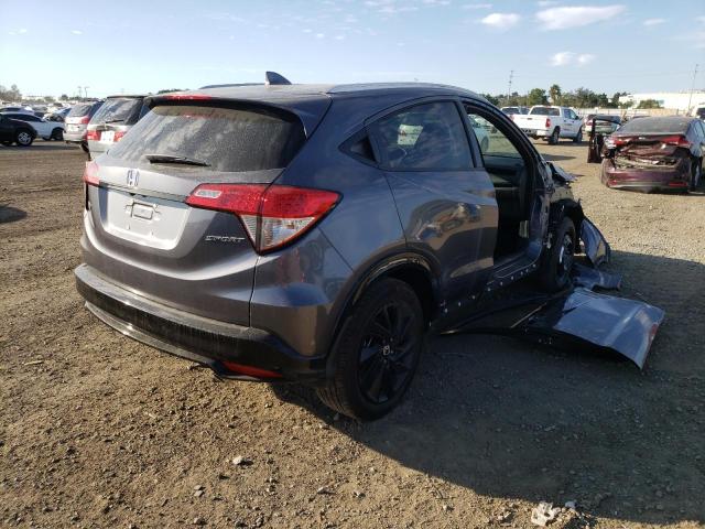 3CZRU5H15NM740955 - 2022 HONDA HR-V SPORT GRAY photo 4