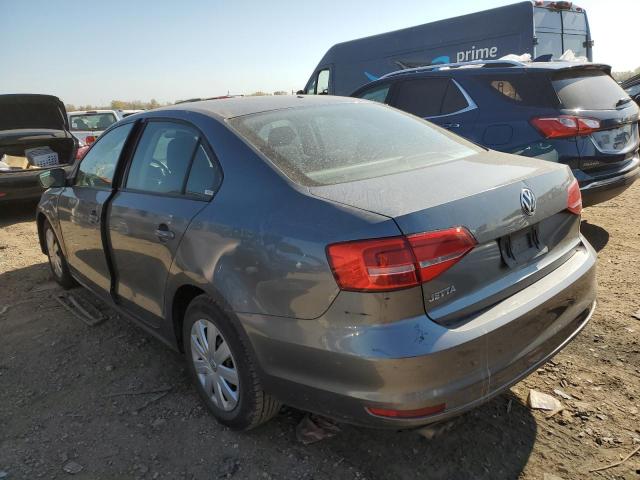 3VW2K7AJ8FM357738 - 2015 VOLKSWAGEN JETTA BASE CHARCOAL photo 2