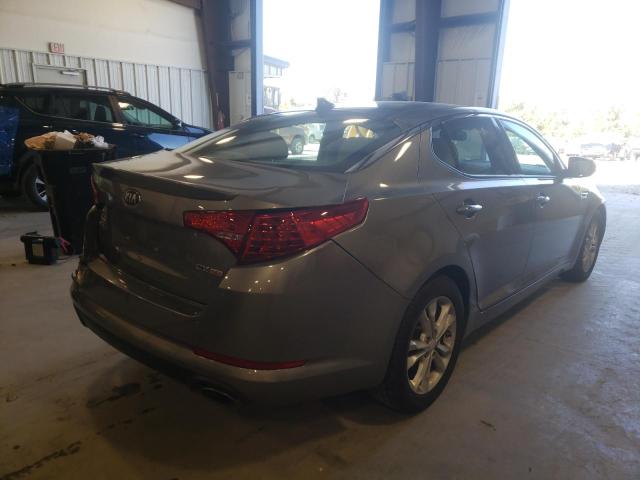 5XXGN4A74DG192983 - 2013 KIA OPTIMA EX GRAY photo 4