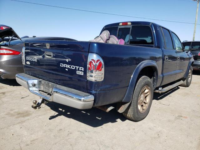 1D7HL48N64S790230 - 2004 DODGE DAKOTA QUA BLUE photo 4