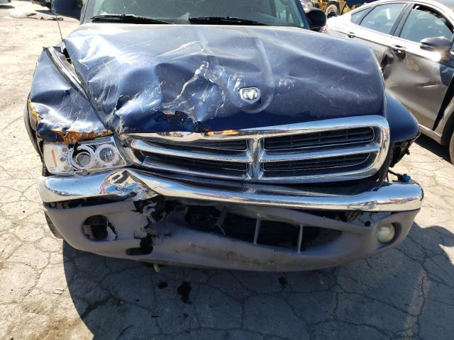 1D7HL48N64S790230 - 2004 DODGE DAKOTA QUA BLUE photo 9