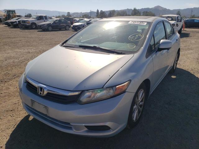 19XFB2F95CE337359 - 2012 HONDA CIVIC EXL Gümüş foto 2