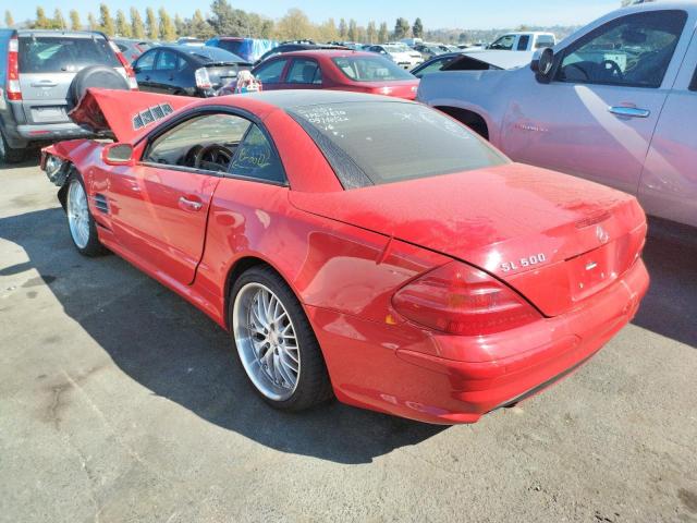 WDBSK75F93F040943 - 2003 MERCEDES-BENZ SL 500R RED photo 3