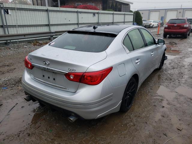 JN1BV7AR7FM412954 - 2015 INFINITI Q50 BASE SILVER photo 4