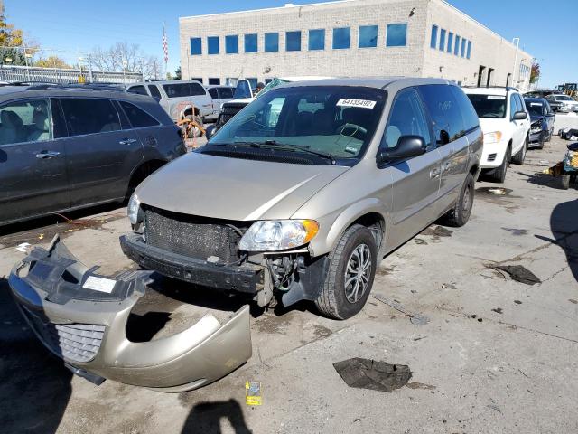 1C4GJ45372B547523 - 2002 CHRYSLER VOYAGER LX GOLD photo 2