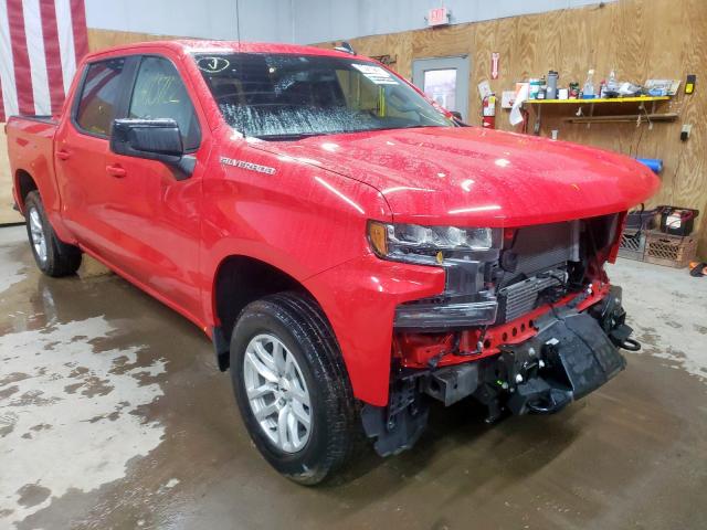 1GCPYEEK4MZ179725 - 2021 CHEVROLET SILVER 4X4 RED photo 1