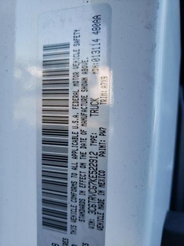 3C6TRVCG7KE522912 - 2019 RAM PROMASTER WHITE photo 13