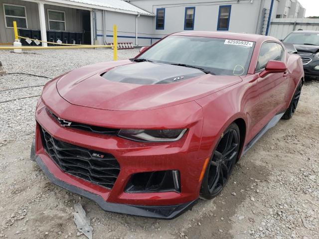 1G1FK1R61H0202464 - 2017 CHEVROLET CAMARO ZL1 RED photo 2