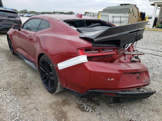 1G1FK1R61H0202464 - 2017 CHEVROLET CAMARO ZL1 RED photo 3