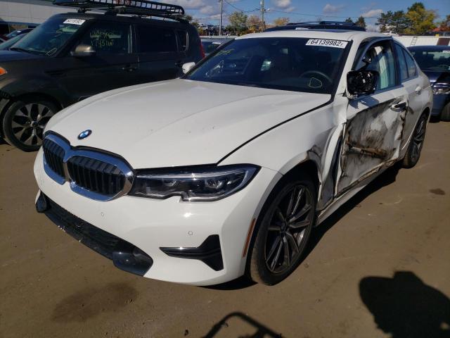 3MW5R7J09L8B37819 - 2020 BMW 330XI WHITE photo 2