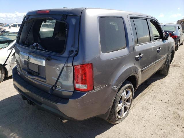 5FNYF4H77EB027571 - 2014 HONDA PILOT EXLN GRAY photo 4